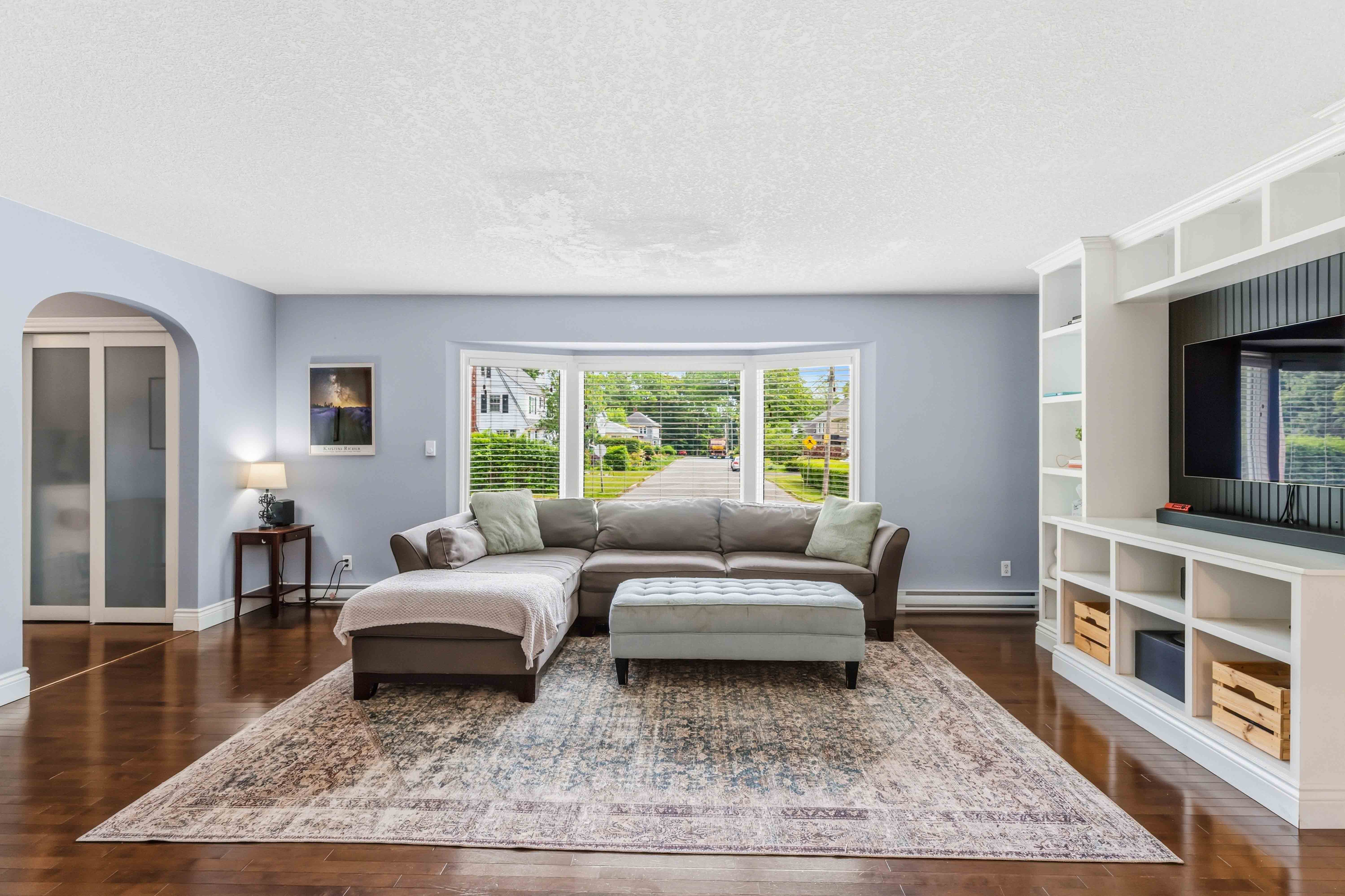 Living room viewed from the dining room