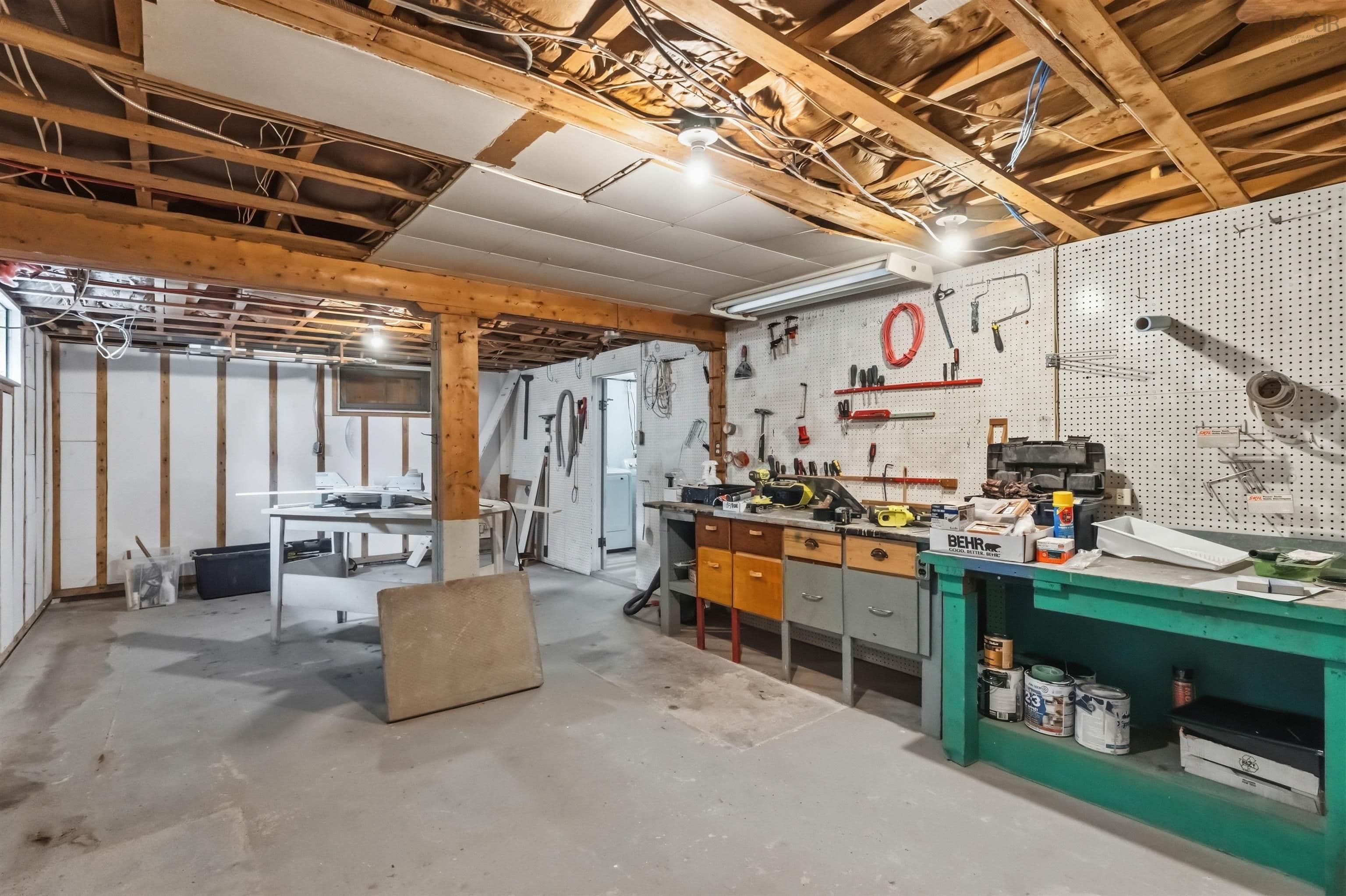 Basement workshop
